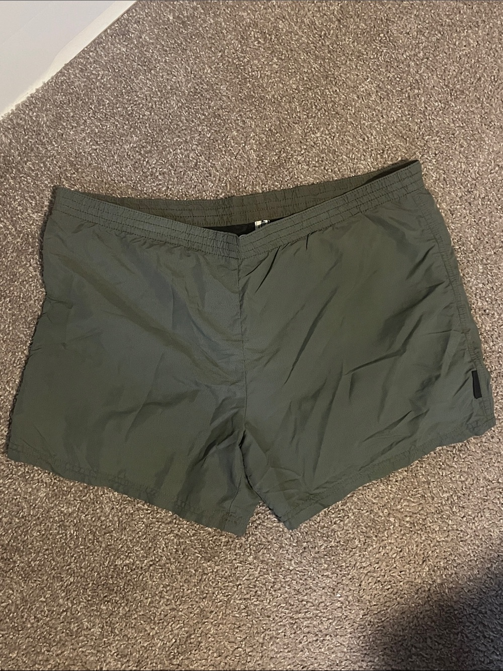 Moschino Olive Green Athletic Shorts